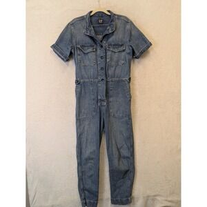GAP Women's‎ Denim Jumpsuit Utility Style Short Sleeve Size 4